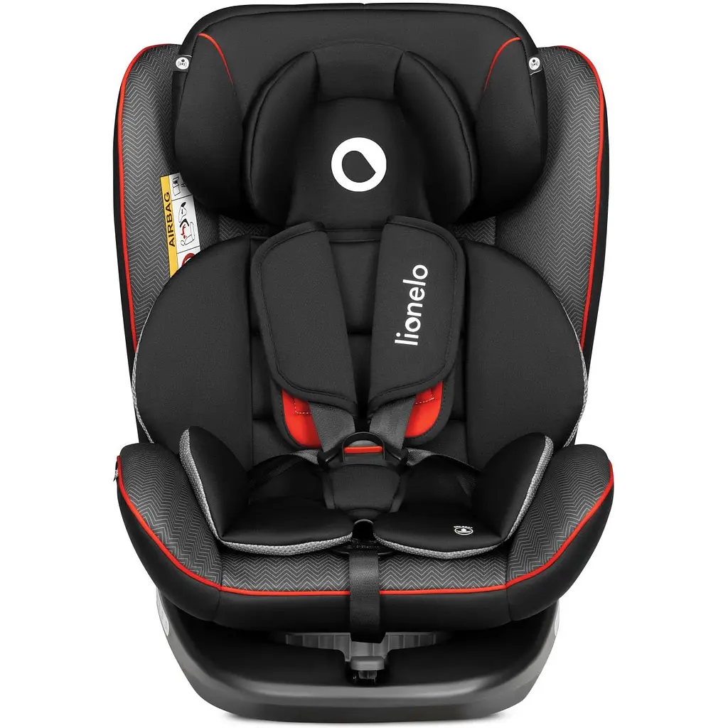 Автокрісло Lionelo Bastiaan Sporty Black з білою основою, чорне (LO-BASTIAAN SPORTY BLACK) - фото 3