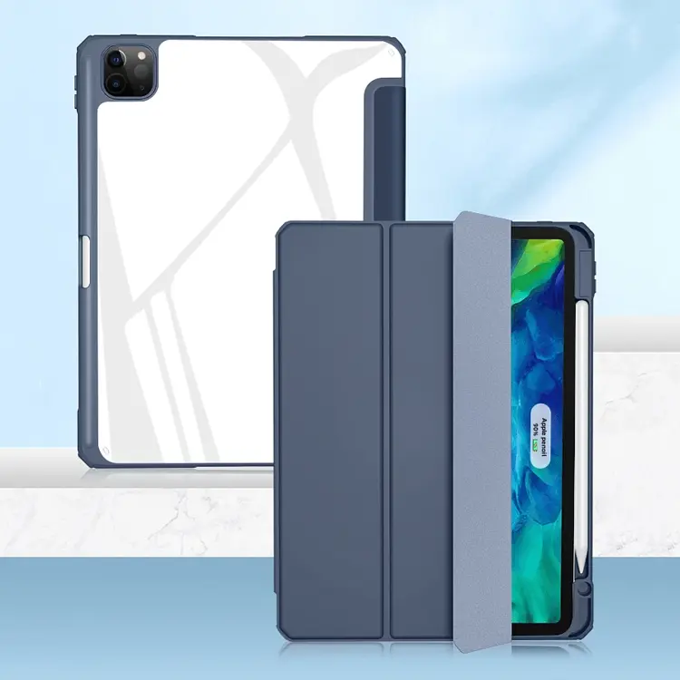 Чохол-книжка Mutural Pinyue Smart Case для Apple iPad Pro 12.9" M1 [2021] Dark Blue [74644] - фото 2