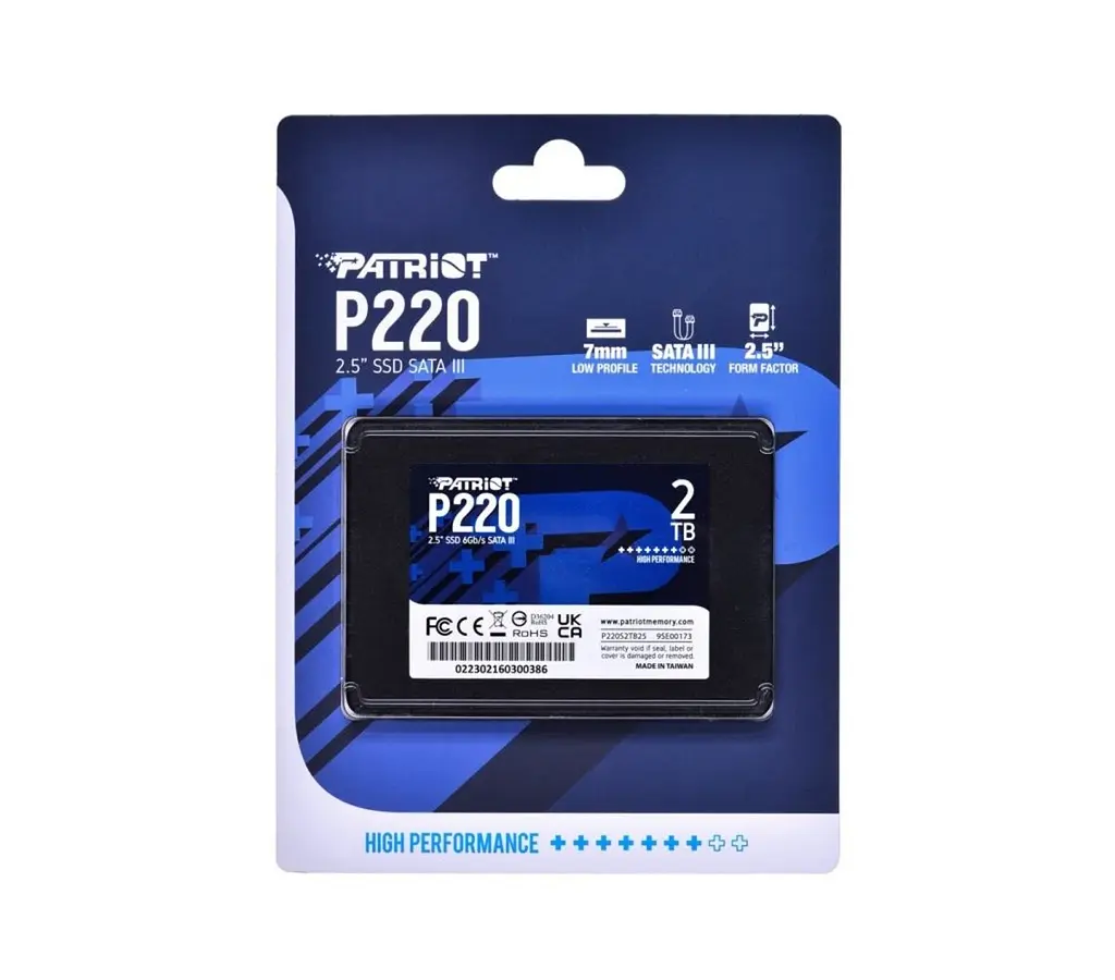 Накопичувач Patriot SSD P220 2TB 2.5` 7mm SATAIII - фото 2
