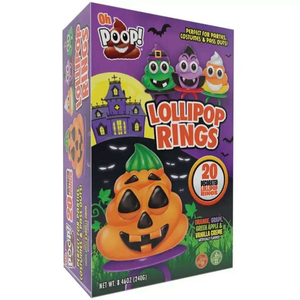 Кільце-льодяник Halloween Lollipop Rings 192g - 20 шт. - фото 3