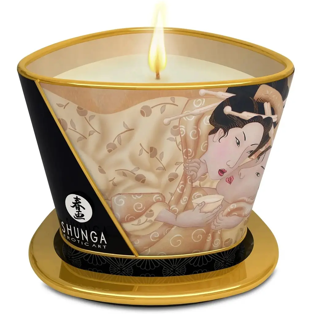Масажна свічка Shunga Massage Candle ваніль, 170 мл - фото 2