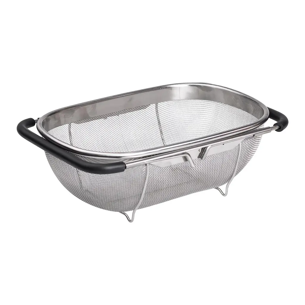 Друшляк-сито на раковину для миття продуктів 29*19*10 см Zhongjing HP-19-18-S - фото 9