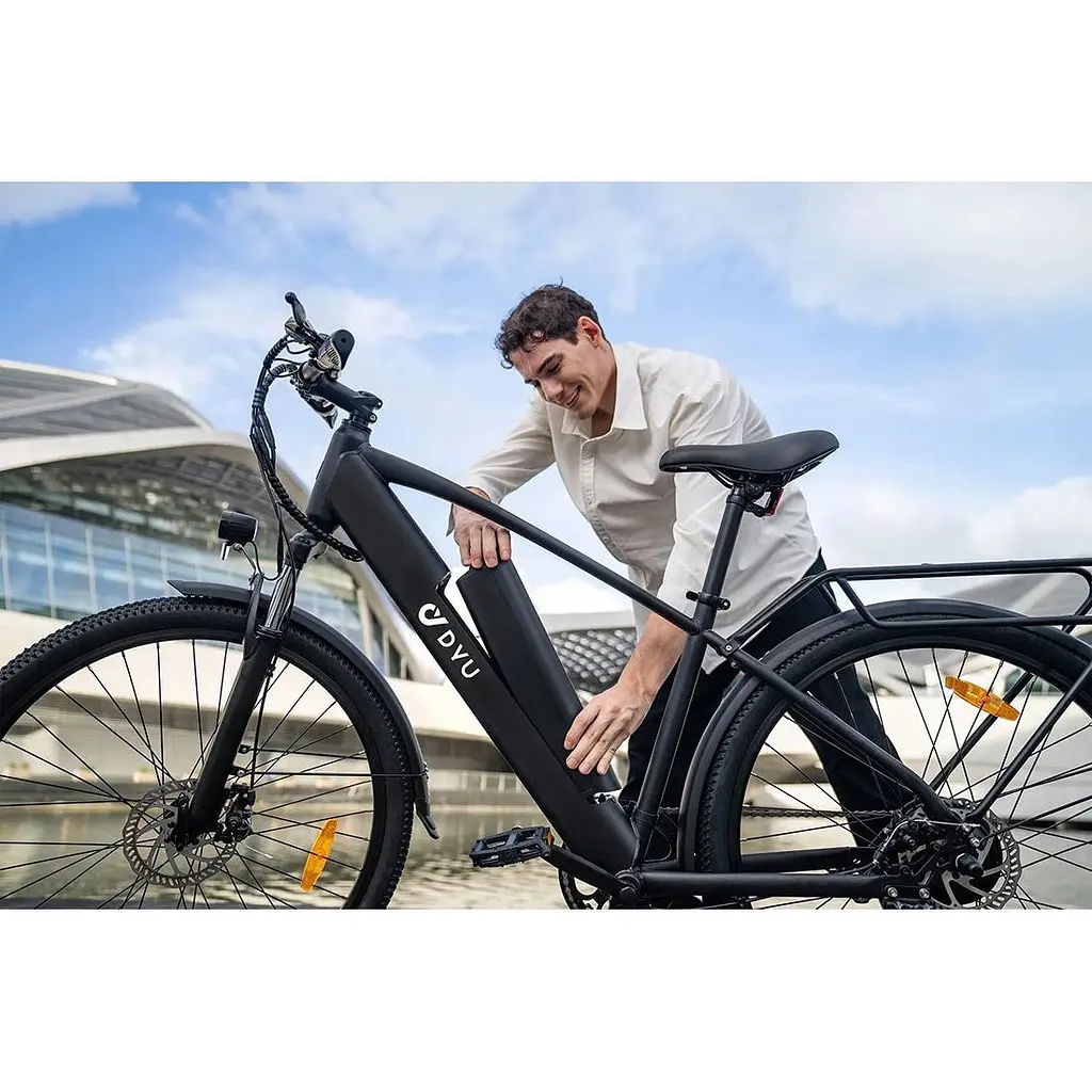 Электровелосипед DYU C5 Black [131855] - фото 10