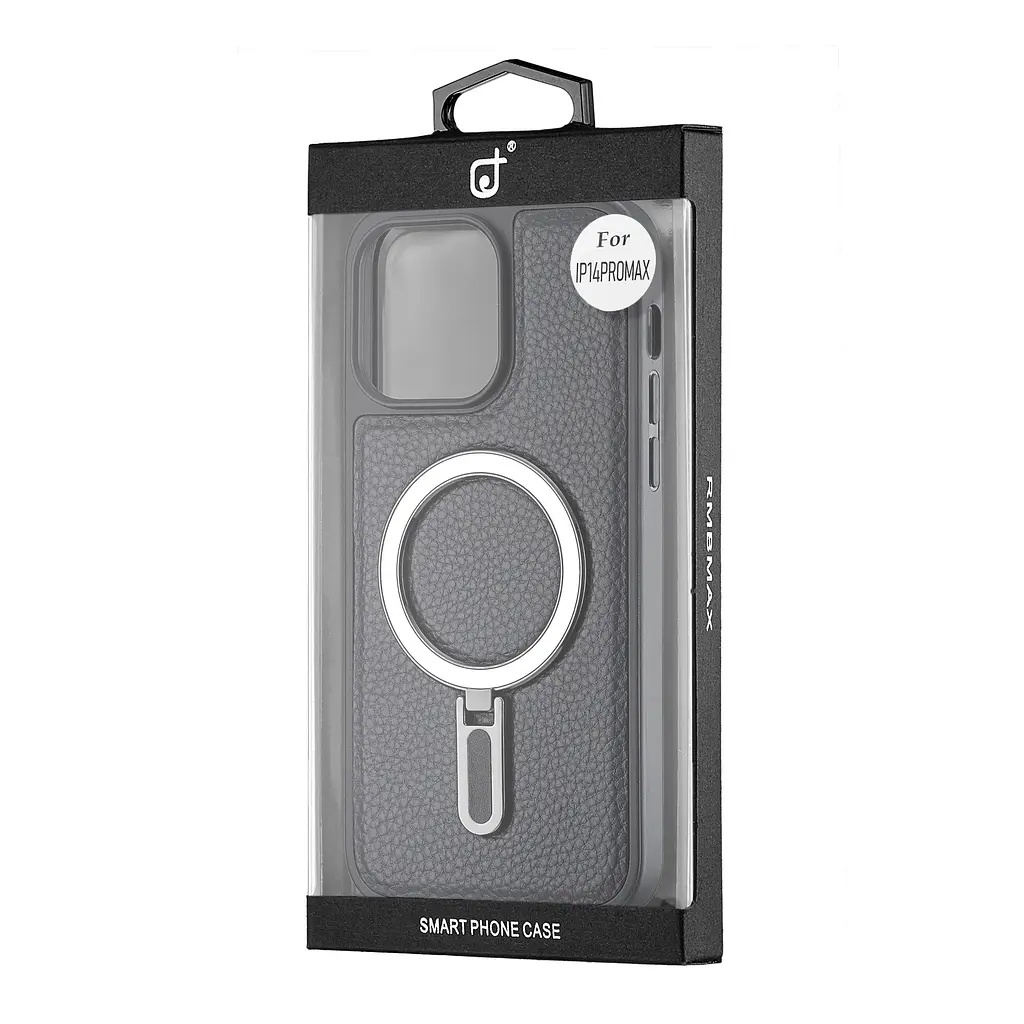 Чохол Jinduka Leather Ringo iPhone 14 Pro Max Black - фото 2