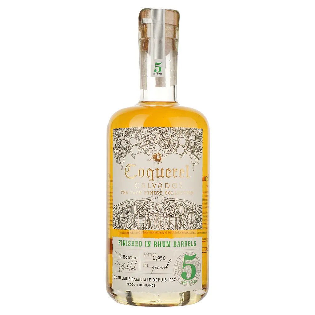 Кальвадос Coquerel Rhum Finish 5 yo 41% 0.7 л в подарочной упаковке - фото 2