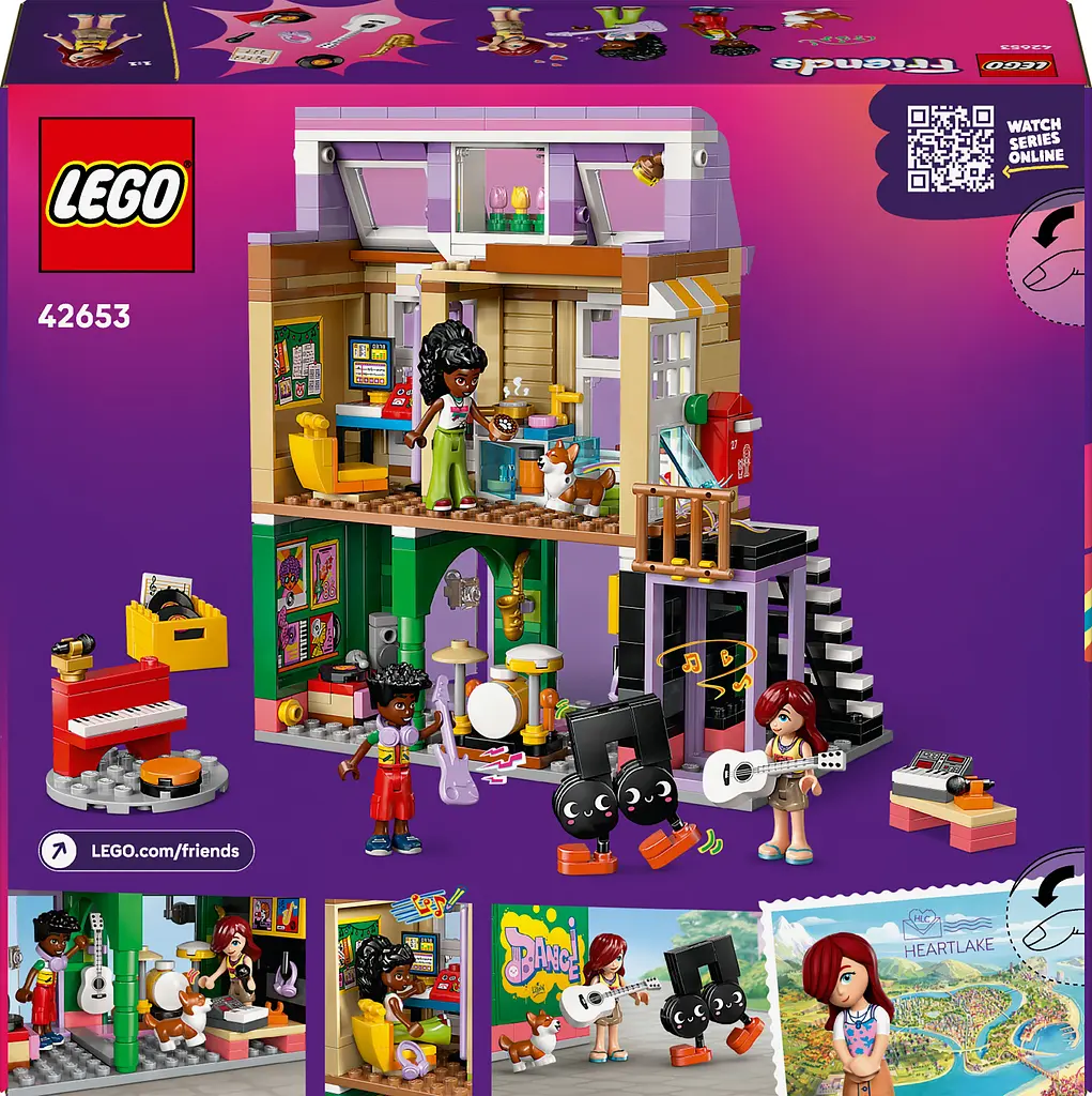 Конструктор LEGO Friends Музична крамниця і квартира 483 деталі (42653) - фото 3