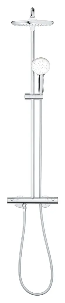 Душова система з термостатом для настінного монтажу Grohe Tempesta System 250 26670001, Хром - фото 3