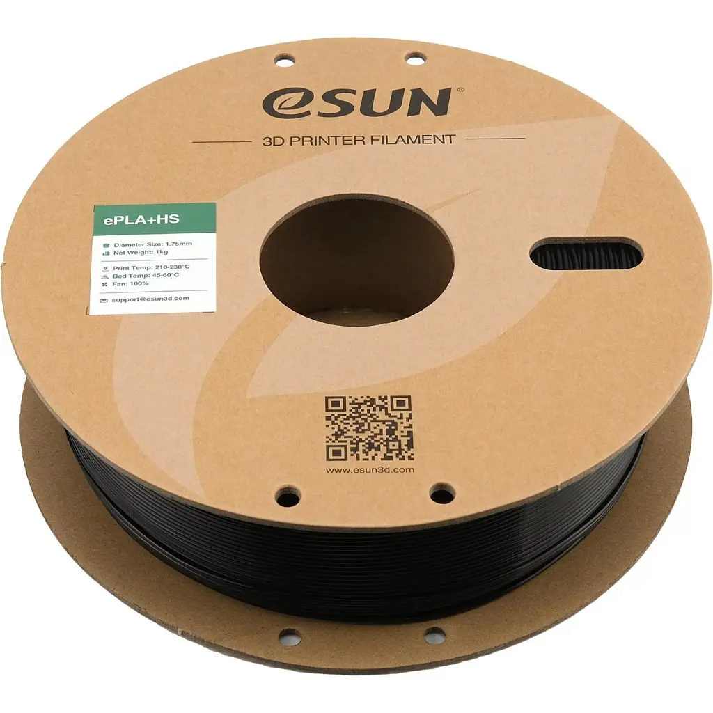 Пластик для 3D-принтера eSUN ePLA+HS, 1,75 мм, 1 кг, black (ePLA+HS-P175B1) - фото 3