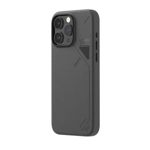 Еко чохол Aulumu A15 Vegan Leather Case Black для iPhone 15 Pro - фото 2
