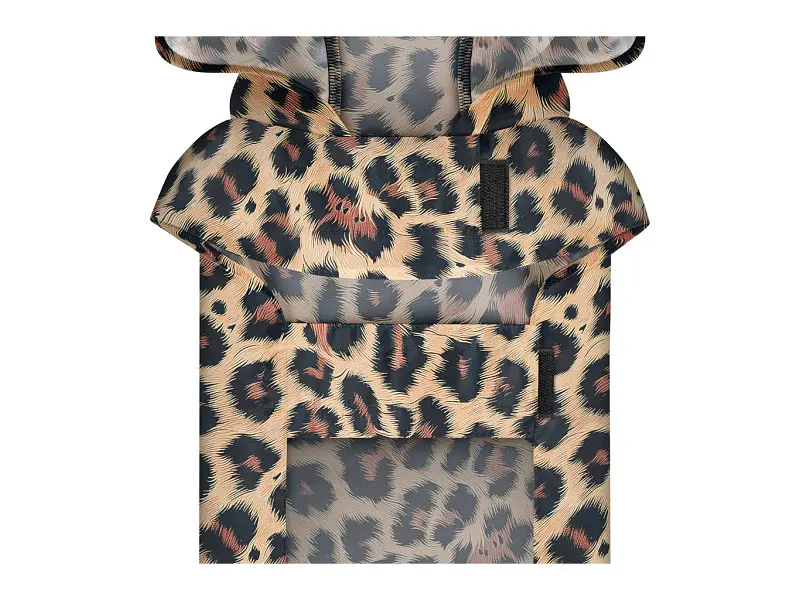 Дождевик для животных WAUDOG Clothes Накидка с капюшоном Леопард L (358-4066) - фото 4