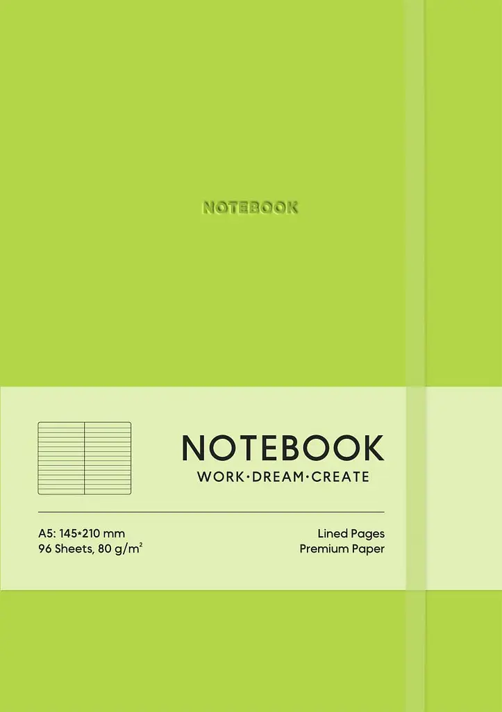 Блокнот «Notebook» у лінію (зелений)
