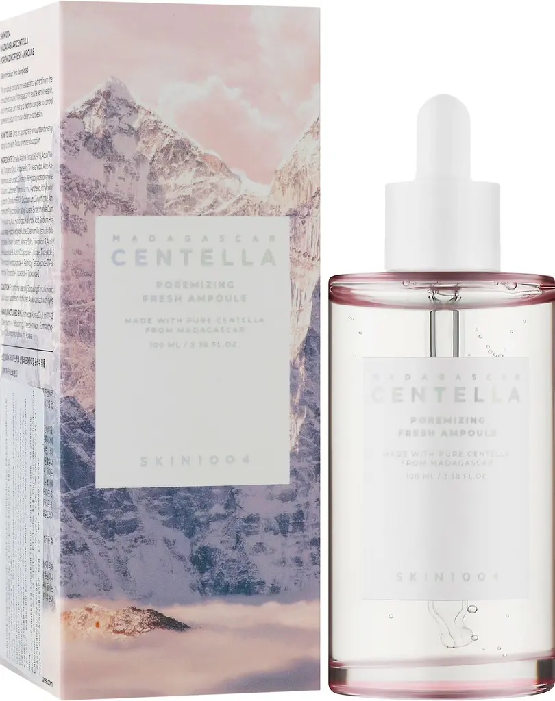 Cироватка-детокс для розгладження шкіри та звуження пор SKIN1004 Madagascar Centella Poremizing Fresh Ampoule 100 мл - фото 2