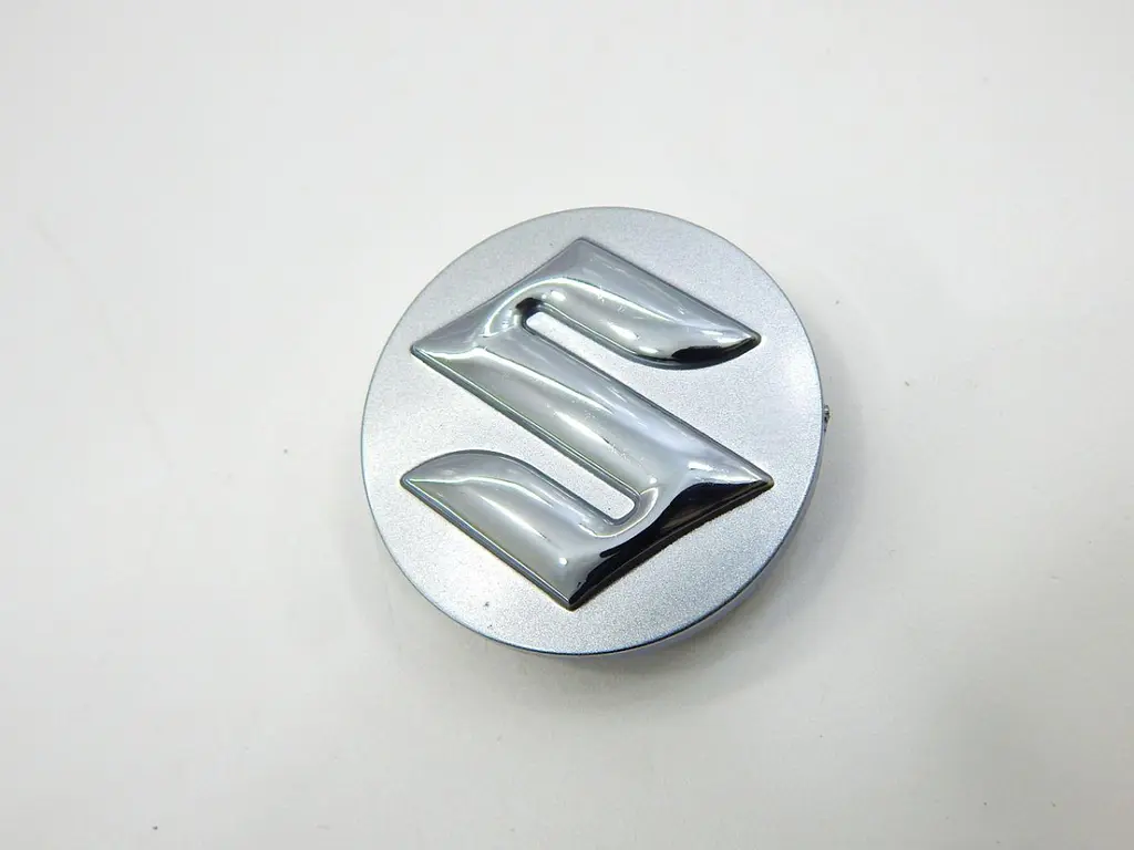 Емблеми коліс Suzuki (Сірі + Хром) 54 мм (4 шт) Оригінал 43252-63J10-CZ2 - фото 3