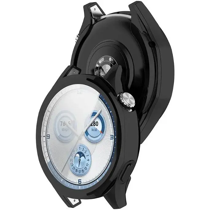 Чехол-накладка DK для Huawei Watch GT 5 46mm Silicone Face Case (black) - фото 3