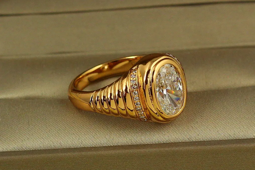 Кільце Xuping Jewelry Візантія р 20 золотисте - фото 2