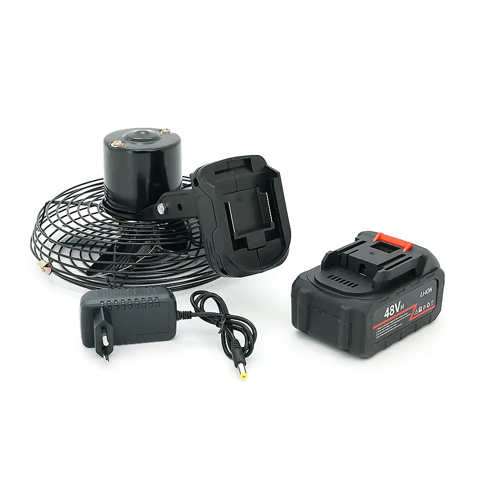 Вентилятор 6" YT46888, з Li-Ion акумулятором 48V, Black, Box 185х185 мм, 1,0 кг - фото 4