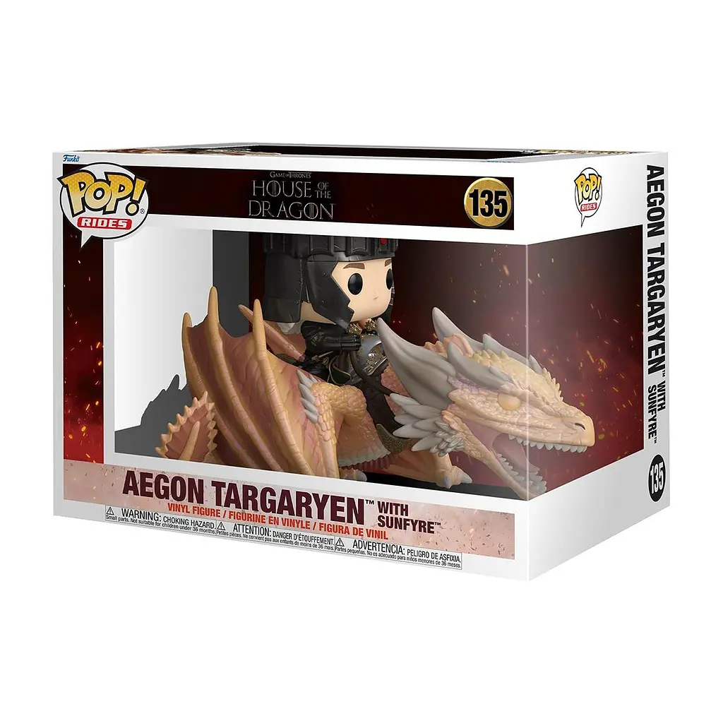Ігрова фігурка FUNKO POP! Rides серії "Дім Дракона" S4 - ЕЙҐОН ТАРҐАРІЄН І СОНЦЕЖАР Funko 83460 - фото 4