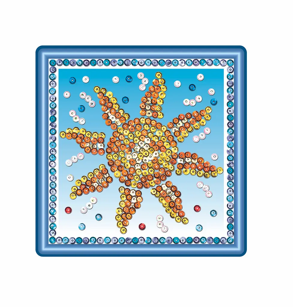 Набір для творчості Seasons Космос, Сонце, Місяць і зірки 3шт, 16*16см Sequin Art det0017603 - фото 5