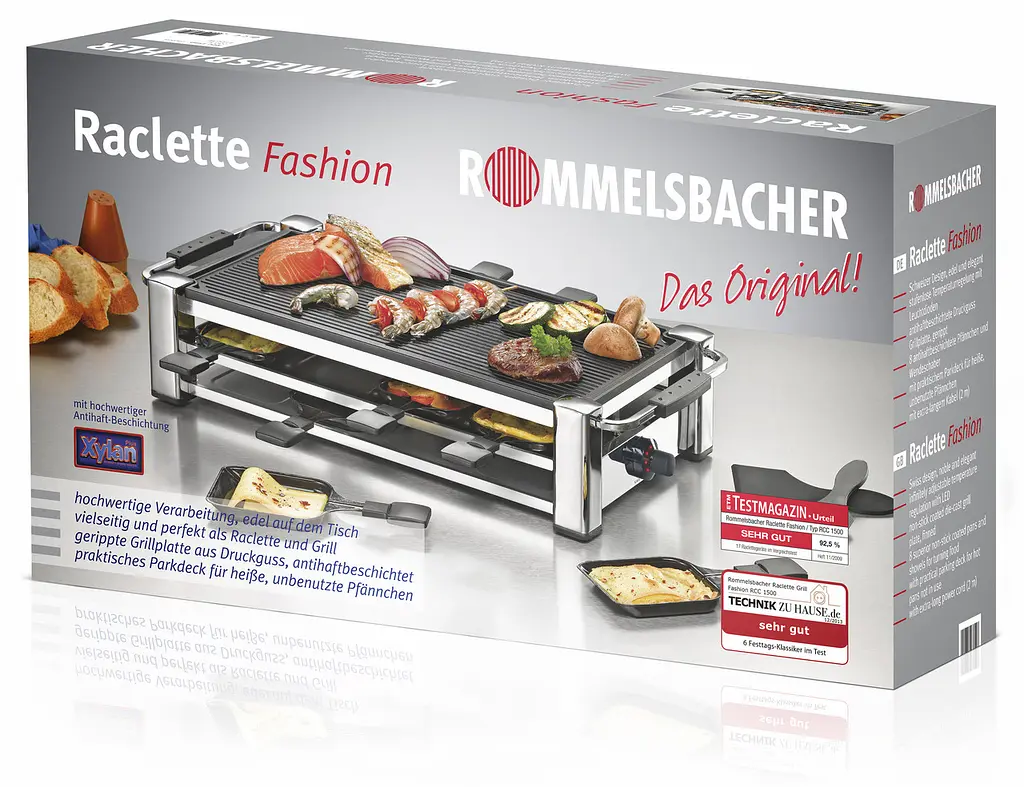 Раклетница-гриль Rommelsbacher RCC 1500 - фото 8
