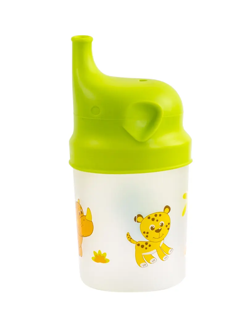 Стакан-поїльник Baby Team, з силіконовою насадкою, 6+ міс., 200 мл, салатовий (5008) - фото 3