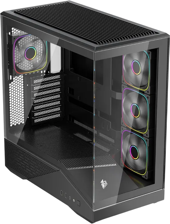 Корпус 1stPlayer GM7 ARGB Black (GM7-BK-3FN7R-1FN7) - фото 3