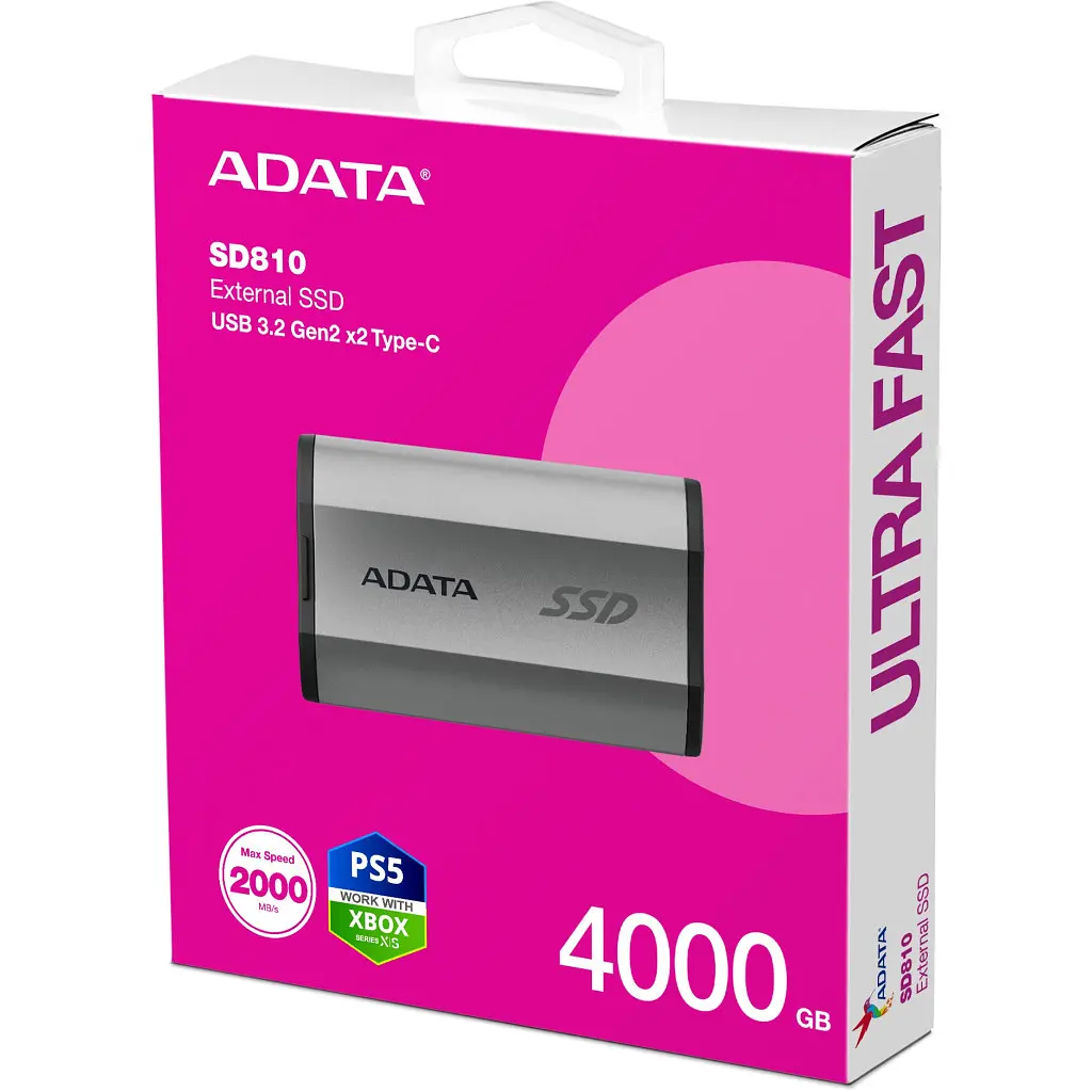 Накопичувач SSD USB 3.2 4TB ADATA (SD810-4000G-CSG) - фото 6