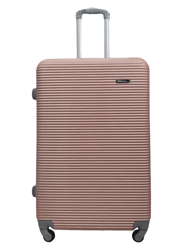 Валіза велика L ABS-пластик Milano bag 004 75,5×50×33,5см 105л Рожеве золото