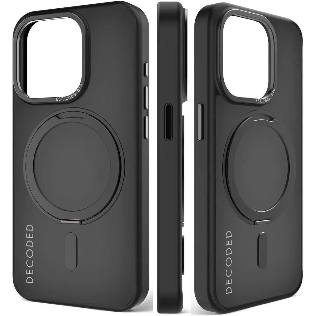 Чехол Decoded Grip MagSafe Case для Apple iPhone 15 (6.1") Clear Black - фото 10