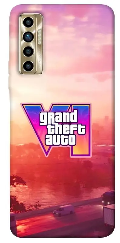 TPU чохол Demsky GTA VI Vice City для TECNO Camon 17P