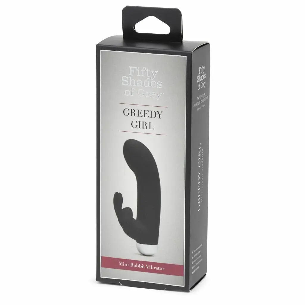 Міні вібратор-кролик Fifty Shades of Grey Greedy Girl 13.9 см чорний - фото 7