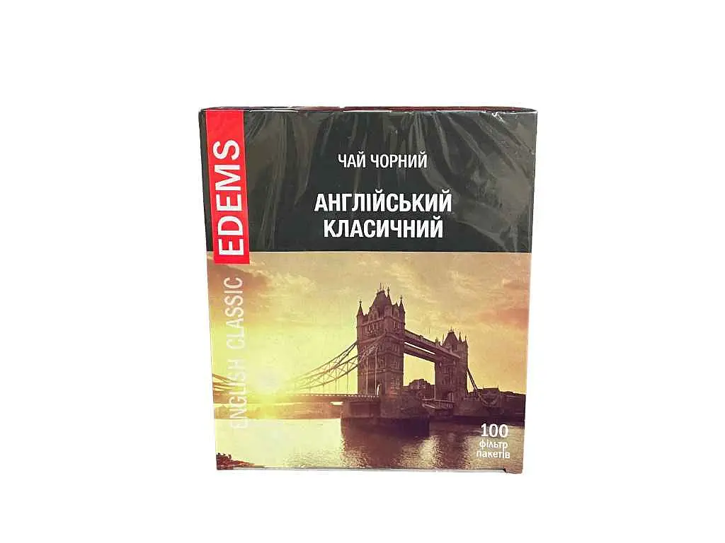 Чай пакетований чорний Еdems 100 пакетиків Англійський класичний