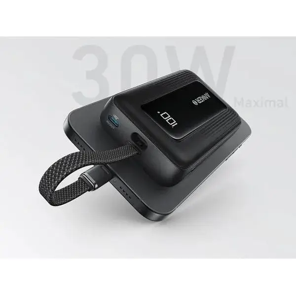 Внешний аккумулятор Anker Power Bank Zolo 20000 30W Built-In USB-C Cable - фото 4