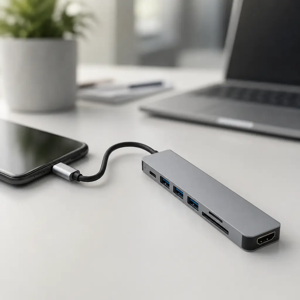 USB хаб 7в1 / Мультифункціональний юсб хаб / Розгалужувач USB - фото 3