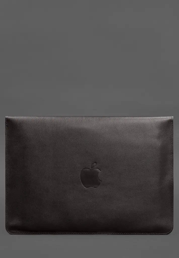 Кожаный чехол-конверт BlankNote на магнитах для MacBook Air 15 (2023) Темно-коричневый - фото 3