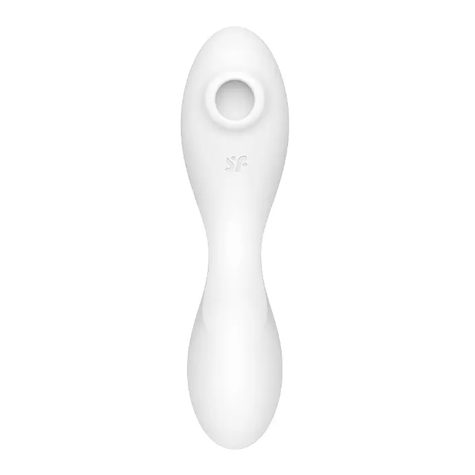 Стимулятор Satisfyer Curvy Trinity 5 Вакуумний з вібрацією, 16.5х4.6 см білий - фото 4