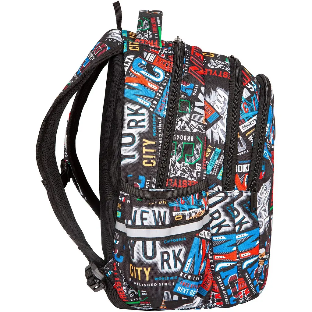 Набір: Рюкзак CoolPack Joy S Big City 21 л 39х28х17 см (F048673) + Пенал на блискавці CoolPack Campus Big City з органайзером для ручок, 23х9х5 см (F062673) - фото 3