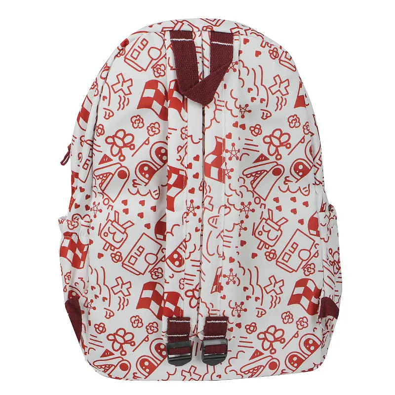 Рюкзак підлітковий No Brand 5154 31х13 см White-Red 13081-84483 - фото 5