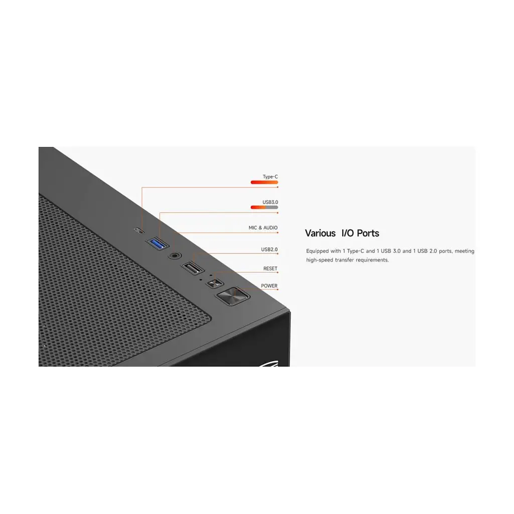 Корпус для ПК PcCooler C3 T700 ARGB BK - фото 6