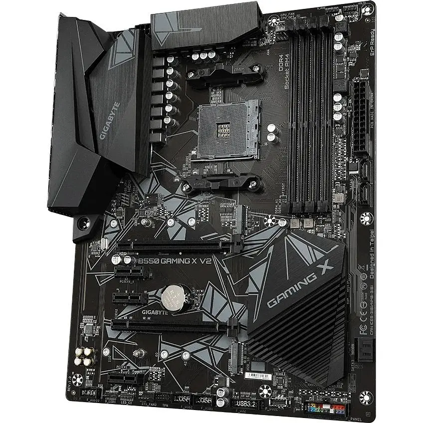 Материнська плата Gigabyte AM4 (B550) B550 Gaming X V2, B550, 4xDDR4, CrossFireX, Int.Video(CPU), 4xSATA3, 2xM.2, 1xPCI-E 16x 4.0, 1xPCI-E 16 3.0, ALC887, GLan, 6xUSB3.2/6xUSB2.0, DVI-D/HDMI, ATX - фото 4