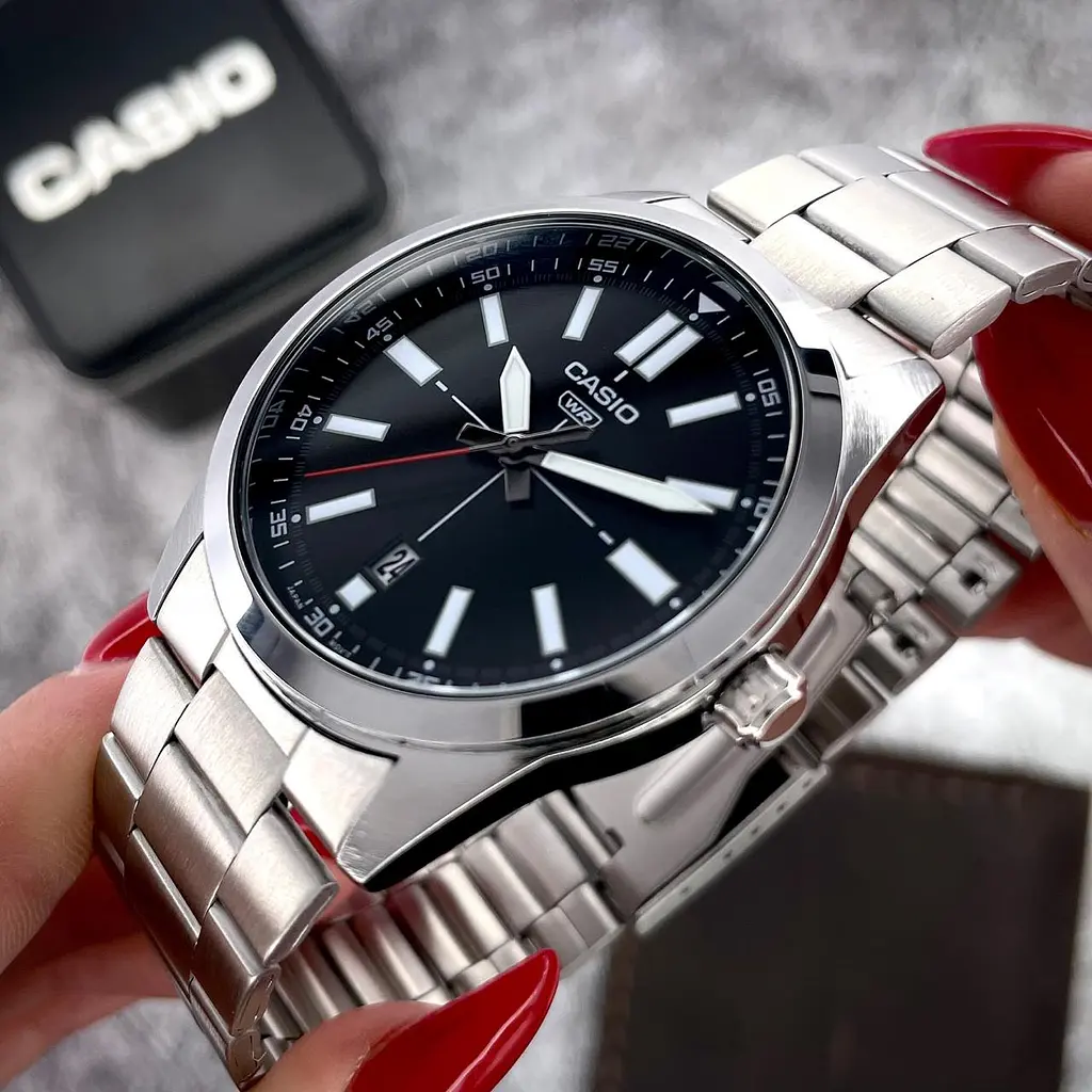 Чоловічий годинник Casio MTP-VD02D-1E Сріблястий ( AT1141-0326 ) - фото 4
