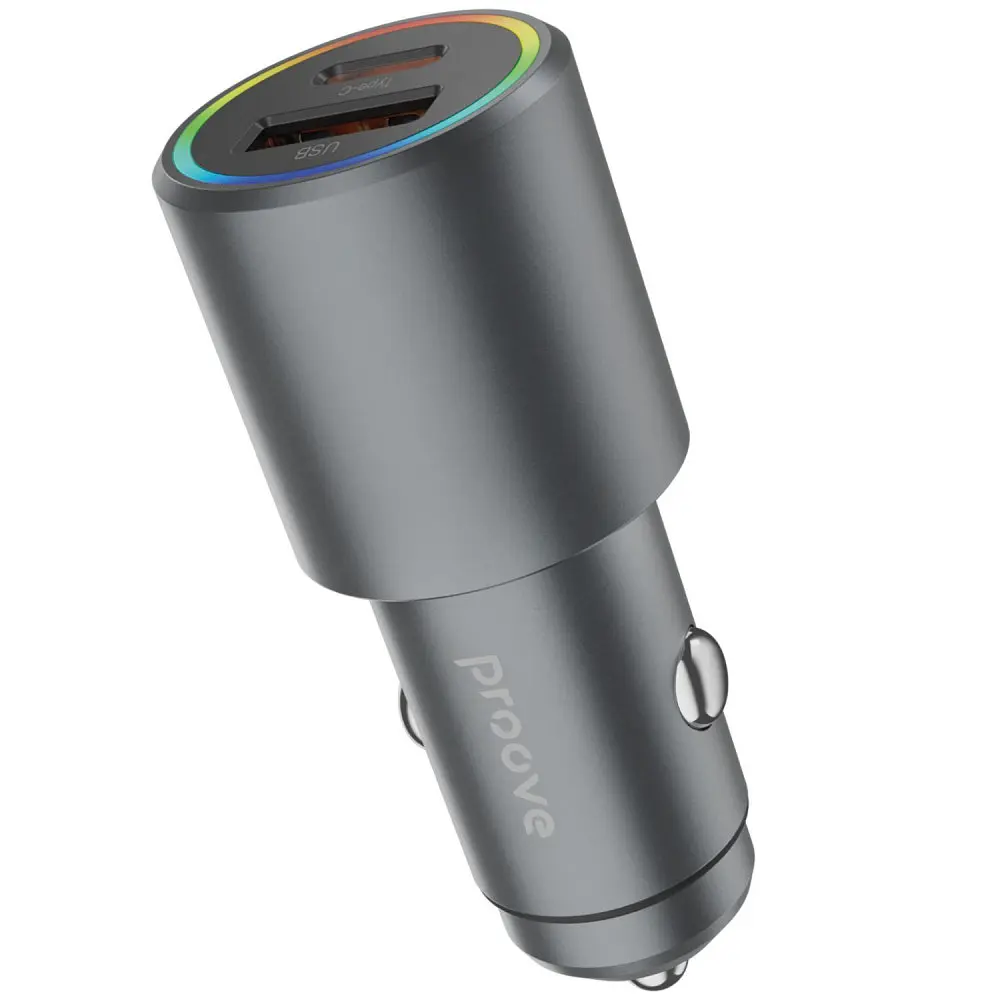 АЗП Proove Double Energy Plus 53W (USB + Type-C), в асортименті