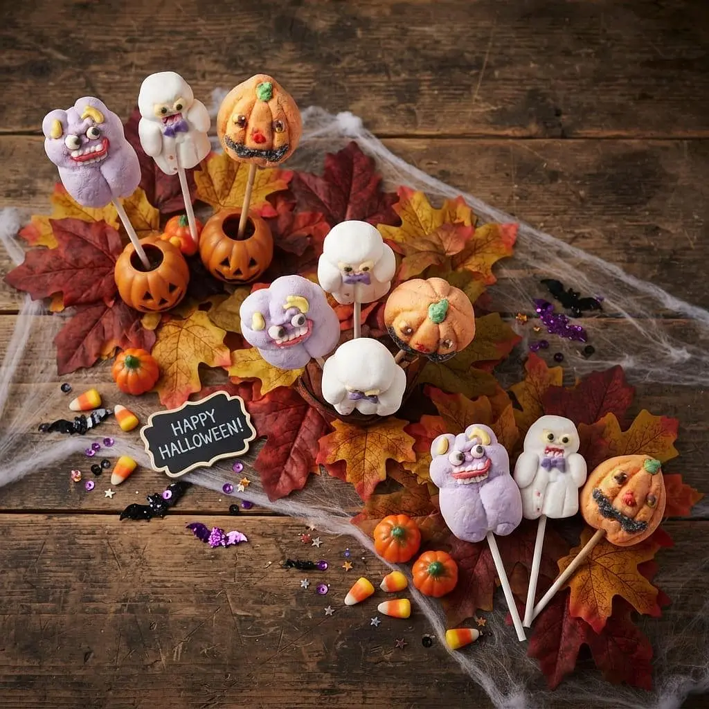 Маршмеллоу на паличці Halloween Lollipops Fruity Marshmallows 1шт - фото 7