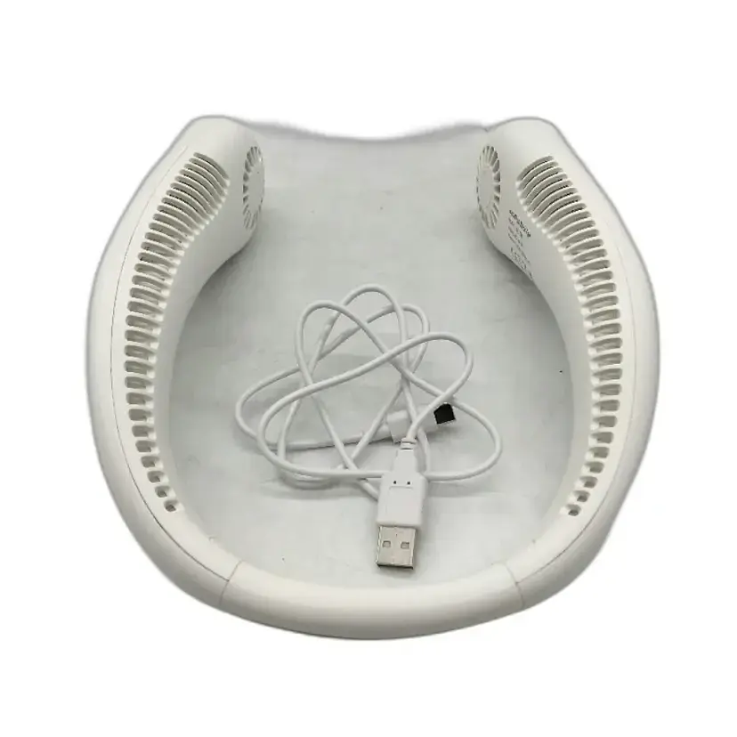 Безлезный шейный вентилятор HandFan HF3701 5000mAh 3 скорости USB белый DEMO - фото 4