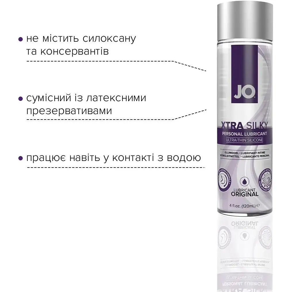 Лубрикант на силіконовій основі System JO Xtra Silky silicone (120 мл) - фото 3
