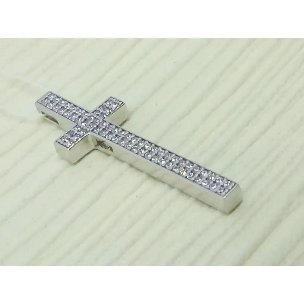 Серебряный крест Харьковская ювелирная фабрика с фианитами. 500630-КРЛК - фото 3