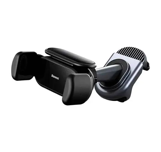 Автомобільний тримач холдер Baseus T-Space Solar Electric Car Mount C40351300111-00 Black - фото 2