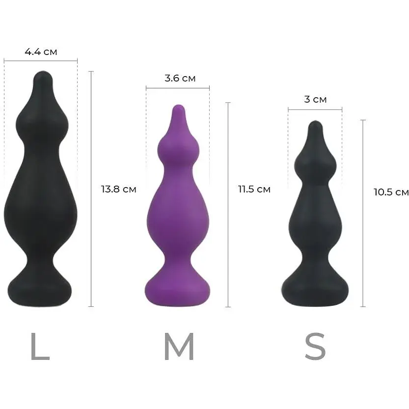 Анальна пробка Adrien Lastic Amuse Medium Purple (M) - фото 4