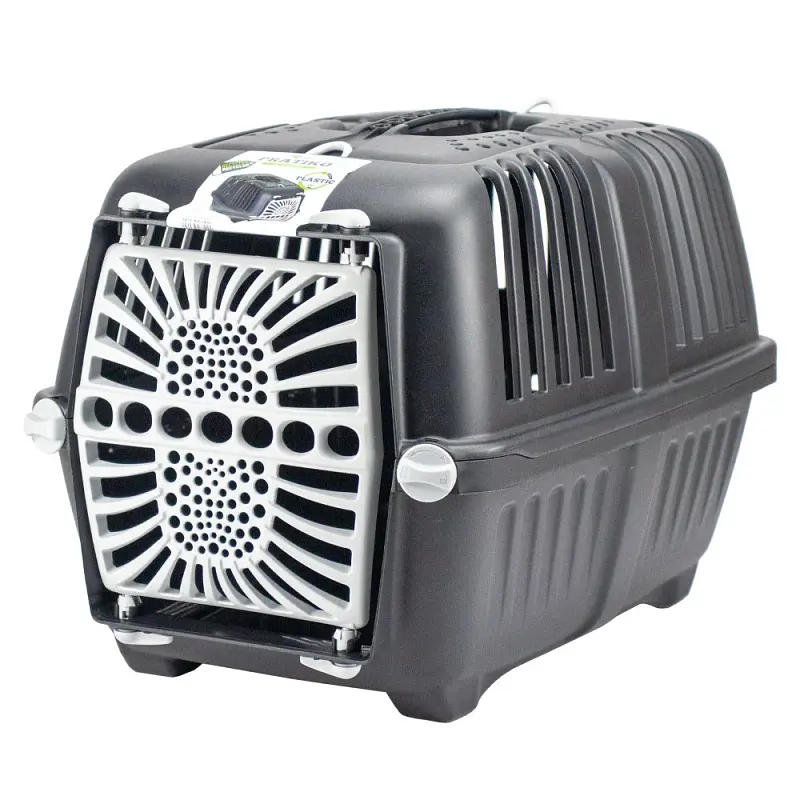 Переноска для собак та котів MPS Eco Pratiko 2 чорна до 15 кг 55x36x36 см - фото 2