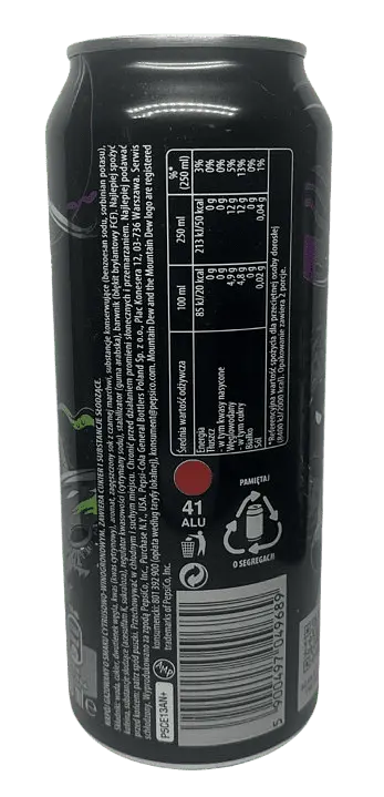 Газований напій Mountain Dew Pitch Black 500 мл - фото 4