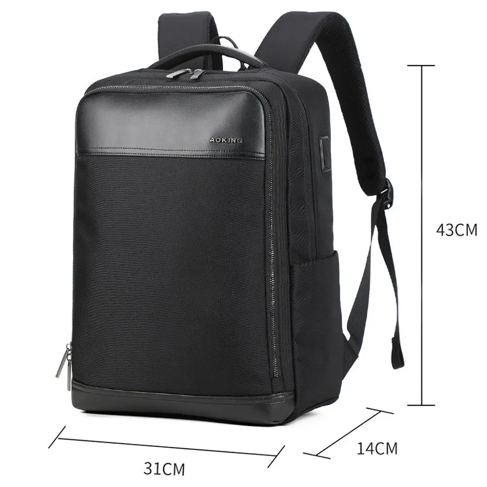 Рюкзак для ноутбука Aoking SN2120 43x31x14 см чорний - фото 8